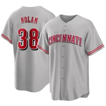 Gary Nolan Men's Cincinnati Reds Replica Road Jersey - Gray