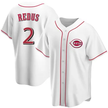 Gary Redus Men's Cincinnati Reds Replica Home Jersey - White