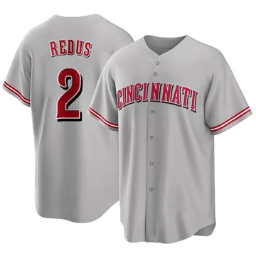 Gary Redus Men's Cincinnati Reds Replica Road Jersey - Gray