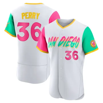 Gaylord Perry Men's San Diego Padres Authentic 2022 City Connect Jersey - White