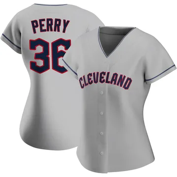 Gaylord Perry Women's Cleveland Guardians Authentic Road Jersey - Gray