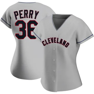 Gaylord Perry Women's Cleveland Guardians Replica Road Jersey - Gray