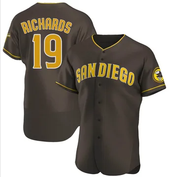 Gene Richards Men's San Diego Padres Authentic Road Jersey - Brown