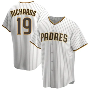 Gene Richards Men's San Diego Padres Replica Home Jersey - White/Brown