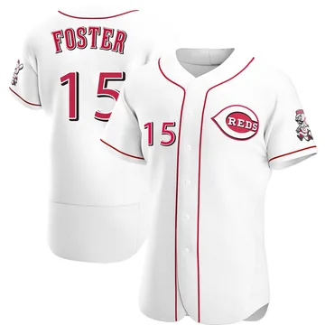 George Foster Men's Cincinnati Reds Authentic Home Jersey - White