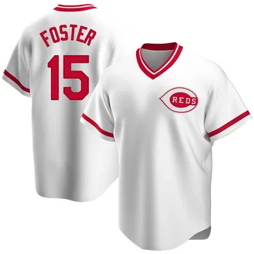 George Foster Men's Cincinnati Reds Replica Home Cooperstown Collection Jersey - White