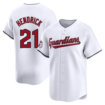 George Hendrick Men's Cleveland Guardians Limited Home Jersey - White