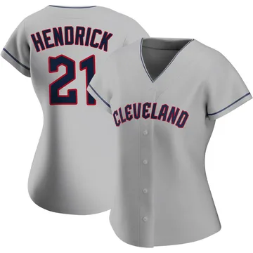 George Hendrick Women's Cleveland Guardians Authentic Road Jersey - Gray