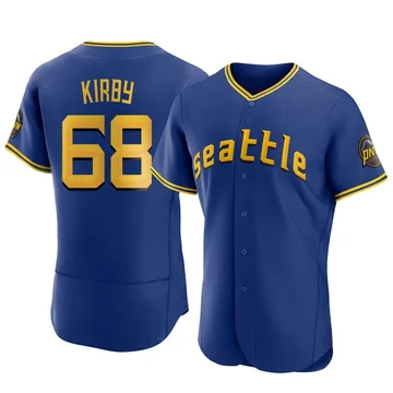 George Kirby Men's Seattle Mariners Authentic 2023 City Connect Jersey - Royal