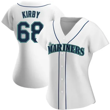 George Kirby Women's Seattle Mariners Authentic Home Jersey - White