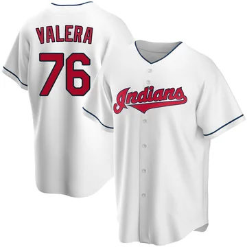 George Valera Men's Cleveland Guardians Replica Home Jersey - White