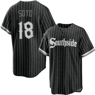 Geovany Soto Men's Chicago White Sox Replica 2021 City Connect Jersey - Black