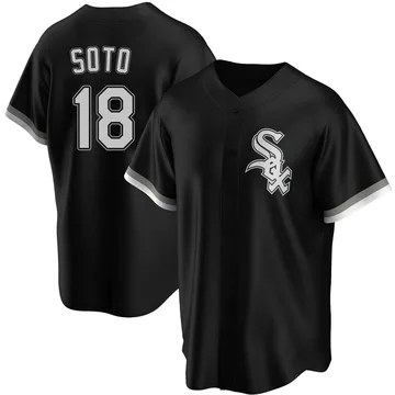 Geovany Soto Men's Chicago White Sox Replica Alternate Jersey - Black