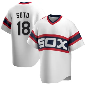 Geovany Soto Men's Chicago White Sox Replica Cooperstown Collection Jersey - White