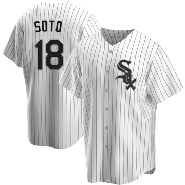 Geovany Soto Men's Chicago White Sox Replica Home Jersey - White