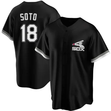 Geovany Soto Men's Chicago White Sox Replica Spring Training Jersey - Black