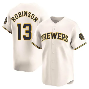 Glenn Robinson Men's Milwaukee Brewers Limited Home Jersey - Cream