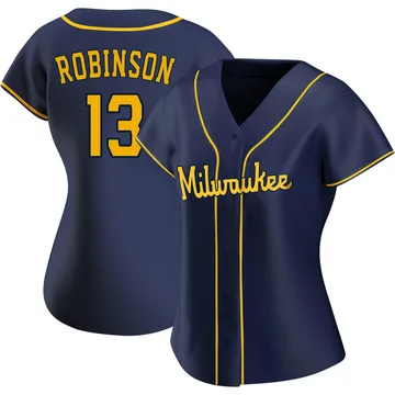 Glenn Robinson Women's Milwaukee Brewers Authentic Alternate Jersey - Navy