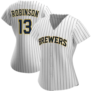 Glenn Robinson Women's Milwaukee Brewers Authentic Alternate Jersey - White/Navy