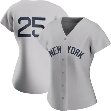 Gleyber Torres Women's New York Yankees Authentic 2021 Field of Dreams Jersey - Gray