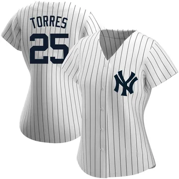 Gleyber Torres Women's New York Yankees Authentic Home Name Jersey - White