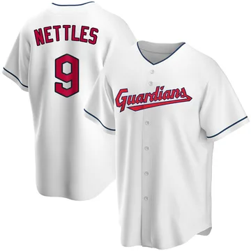 Graig Nettles Men's Cleveland Guardians Replica Home Jersey - White