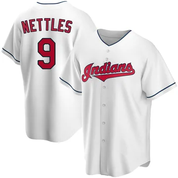 Graig Nettles Men's Cleveland Guardians Replica Home Jersey - White