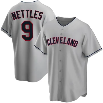 Graig Nettles Men's Cleveland Guardians Replica Road Jersey - Gray