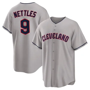 Graig Nettles Men's Cleveland Guardians Replica Road Jersey - Gray