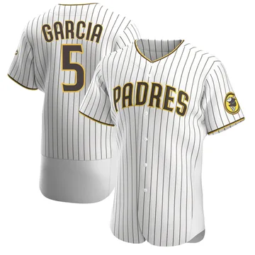 Greg Garcia Men's San Diego Padres Authentic Home Jersey - White/Brown