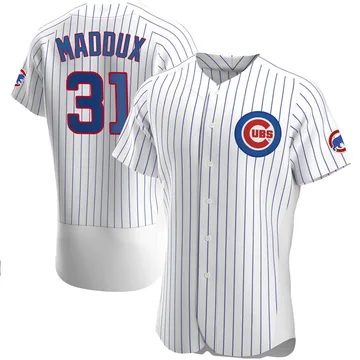 Greg Maddux Men's Chicago Cubs Authentic Home Jersey - White