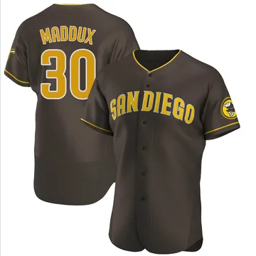 Greg Maddux Men's San Diego Padres Authentic Road Jersey - Brown