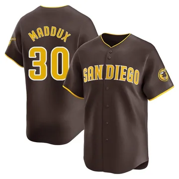 Greg Maddux Men's San Diego Padres Limited Away Jersey - Brown