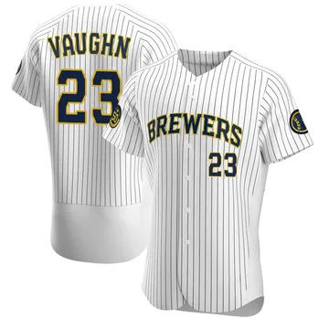 Greg Vaughn Men's Milwaukee Brewers Authentic Alternate Jersey - White