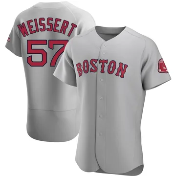 Greg Weissert Men's Boston Red Sox Authentic Road Jersey - Gray