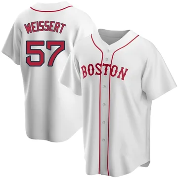 Greg Weissert Men's Boston Red Sox Replica Alternate Jersey - White