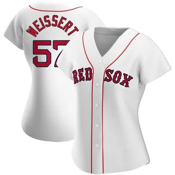 Greg Weissert Women's Boston Red Sox Authentic Home Jersey - White