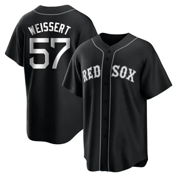 Greg Weissert Youth Boston Red Sox Replica Jersey - Black/White