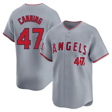 Griffin Canning Men's Los Angeles Angels Limited Away Jersey - Gray