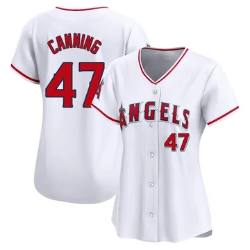 Griffin Canning Women's Los Angeles Angels Limited Home Jersey - White