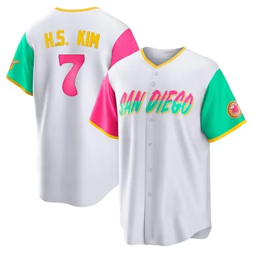 Ha-Seong Kim Men's San Diego Padres Replica 2022 City Connect Jersey - White