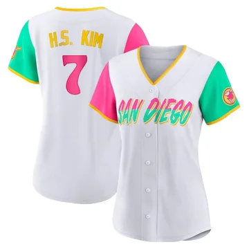 Ha-Seong Kim Women's San Diego Padres Authentic 2022 City Connect Jersey - White