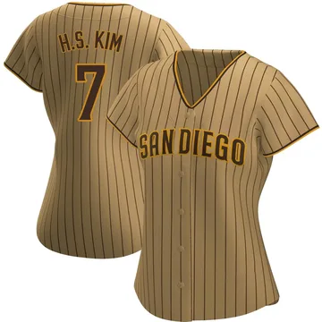 Ha-Seong Kim Women's San Diego Padres Authentic Alternate Jersey - Tan/Brown