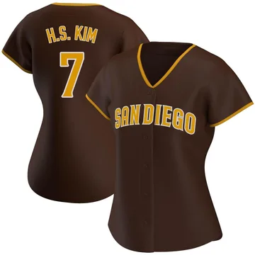 Ha-Seong Kim Women's San Diego Padres Authentic Road Jersey - Brown