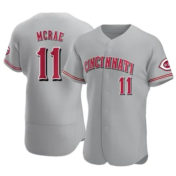 Hal Mcrae Men's Cincinnati Reds Authentic Road Jersey - Gray