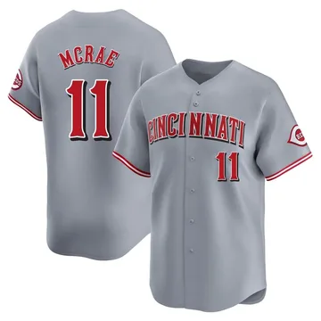 Hal Mcrae Men's Cincinnati Reds Limited Away Jersey - Gray