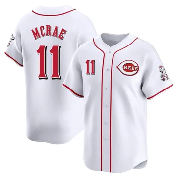 Hal Mcrae Men's Cincinnati Reds Limited Home Jersey - White