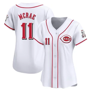 Hal Mcrae Women's Cincinnati Reds Limited Home Jersey - White