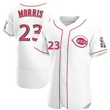 Hal Morris Men's Cincinnati Reds Authentic Home Jersey - White