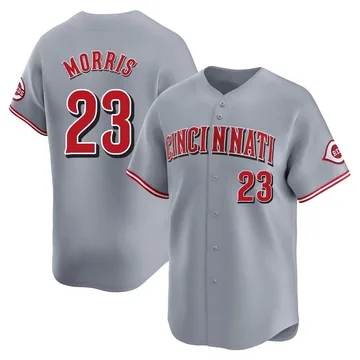 Hal Morris Men's Cincinnati Reds Limited Away Jersey - Gray